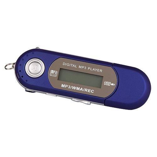 Mini Reproductor MP3 4GB Azul FM Radio Música Audio Grabadora LCD