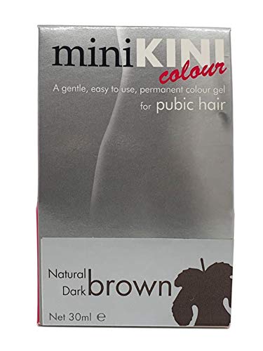 MiniKini Colour - Tinte permanente para cabello púbico, color castaño oscuro