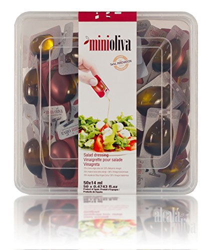 Minioliva Vinagreta Balsámica - Paquete de 50 x 14 ml - Total: 700 ml