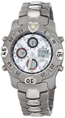 Minister Reloj Cronógrafo para Hombre de Cuarzo con Correa en Acero Inoxidable 6962