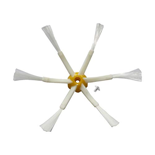 MIRTUX Kit de 9 cepillos Laterales mejorados compatibles con Roomba 500, 600 y 700. Kit de repuestos Cepillos de 6 aspas