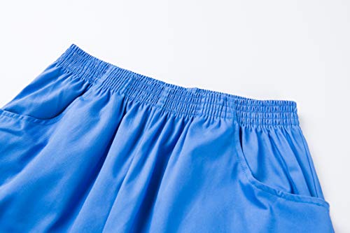 MISEMIYA - PANTALÓN Sanitarios Unisex Cintura ELÁSTICA Uniforme Laboral MÉDICO Enfermera Limpieza Veterinaria SANIDAD HOSTELERÍA- Ref.8312 - XL, Blanco