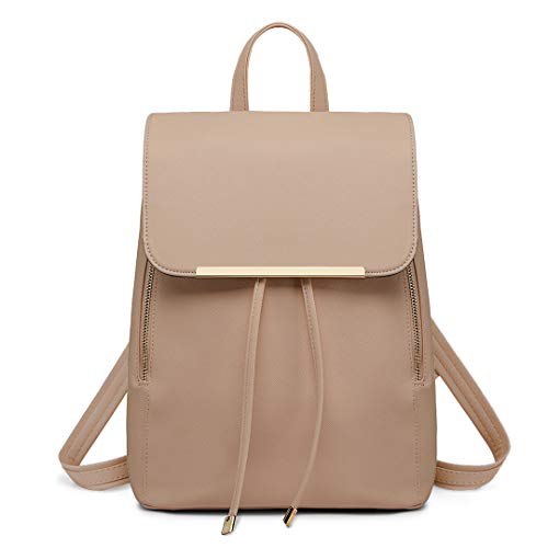 Miss Lulu Mochila Mujer Bolso Bandolera Daypack Casual Elegante Moda Cuero PU