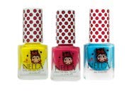 Miss Nella – Bundle 3 – Pack 2 muy brillante, esmalte para bimbe a base agua, Formula Peel Off Bundle 61