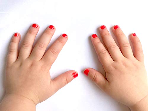 Miss Nella CHERRY MACAROON- Esmalte especial para uñas con brillos para niños, fórmula despegable, a base de agua y sin olor