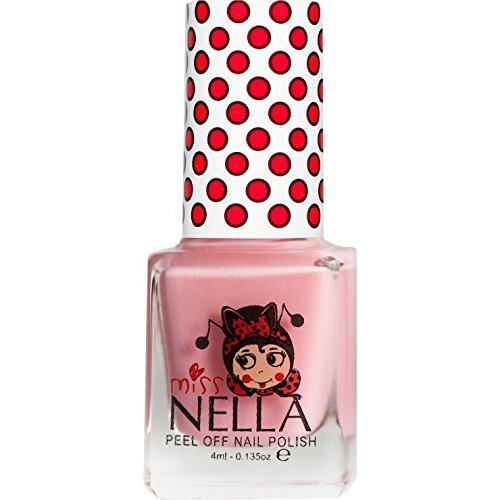 Miss Nella muy brillante, esmalte para bimbe a base agua, Formula Peel Off Cheeky Bunny Glitter