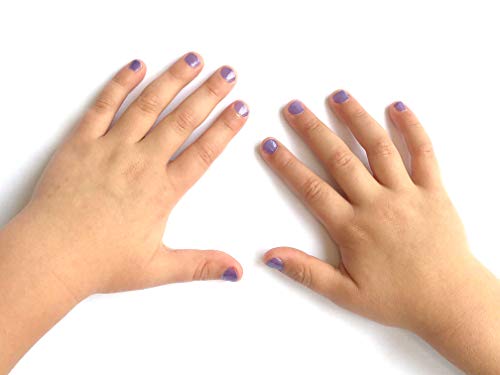 Miss Nella SWEET LAVENDER- púrpura Esmalte especial para uñas con brillos para niños, fórmula despegable, a base de agua y sin olor