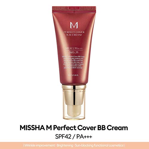 MISSHA M Perfect Cover BB Cream No.21 Light Beige 20ml by MISSHA