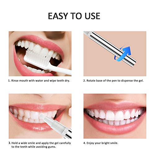 MitButy Lápiz Blanqueador Dental (3 Unidades) Gel Blanqueamiento Dental en Casa, Blanqueamiento de Dientes Profesional para una Bonita Sonrisa Blanca