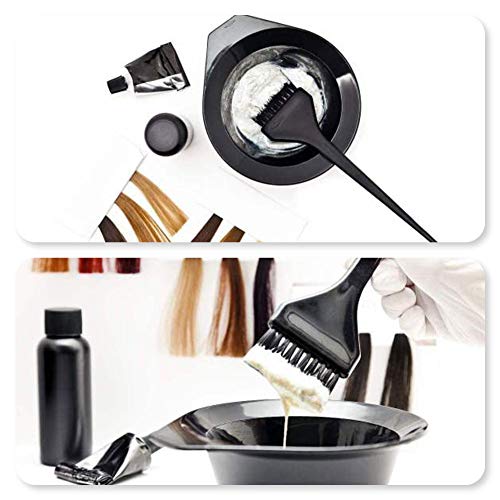 Mitening 23 Pcs Kit de Herramientas de Tinte para el Pelo, Kit de Coloración para Cabello, Cuencos para Mezclar el Color para el Pelo, Cepillos, Peine, Pinzas para el Pelo, para Salón de Belleza