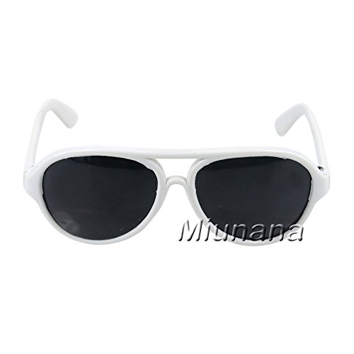 Miunana 5 Muñecas Fashion Accesorios con Viaje : 1 Maleta + 1 Horquilla + 1 Jugar de Cartas + 1 Cámara + 1 Gafas de Sol para 18 Pulgadas Meñeca 46 cm American Girl Doll