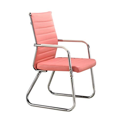 MJY Silla Cómoda silla de oficina, Banco de hotel Peluquería Salón de belleza Silla Sala de reuniones Sala de recepción Silla Jefe Personal Estudiante Silla Sillón,Rosado