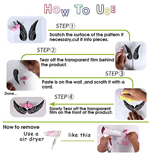 mlpnko Manicure Butterfly Hand Beauty Salon Nail Sticker Art Wall Sticker Vinyl Wall Decal,CJX11166-56x63cm