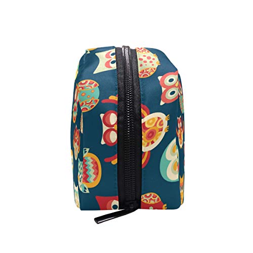 Mnsruu - Neceser para maquillaje, diseño de búhos