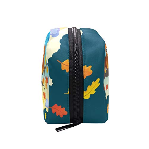Mnsruu - Neceser para maquillaje, diseño de búhos en ramas