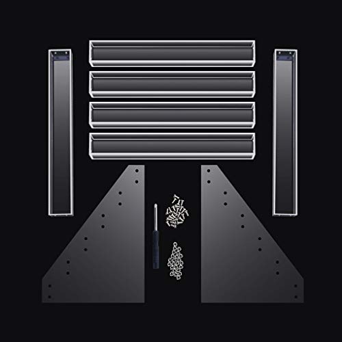 Mobengo - Soporte expositor de 6 niveles acrílico con capacidad para 66 botes de esmalte de uñas, para joyería o como organizador de maquillaje