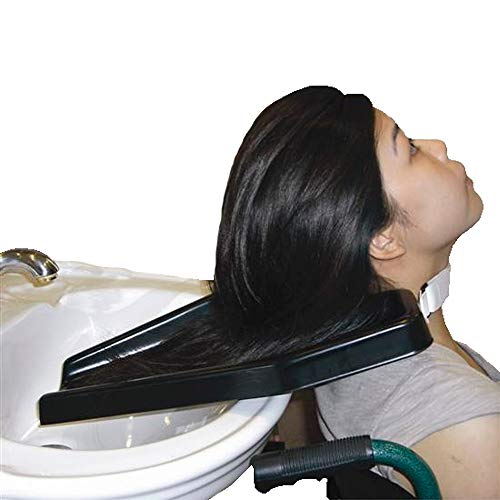 Mobiclinic, Lavacabezas portátil para silla de ruedas, para ancianos y discapacitados, Negro, Teja