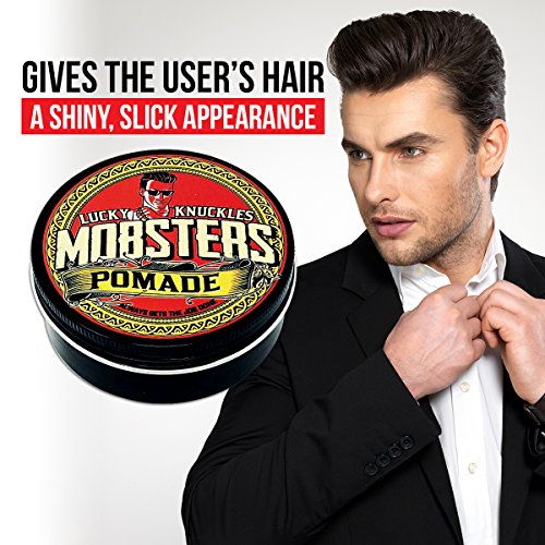 Mobsters Pomada para el pelo de base acuosa, fijación fuerte, acabado mate, cera para el pelo deluxe, uso en peluquerías, lata grande de 150 g edición especial