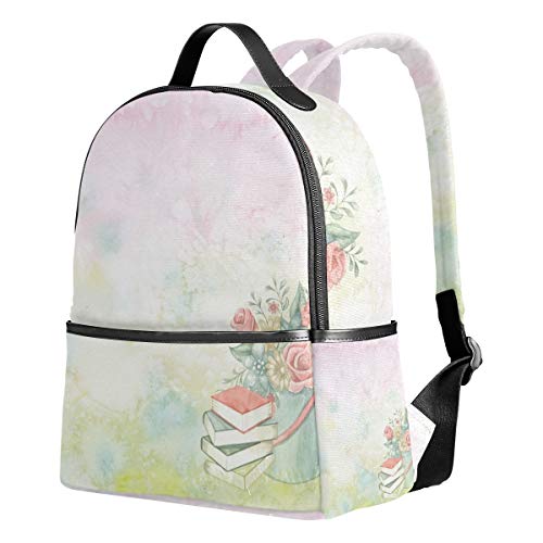 Mochila de jardín con plantilla de acuarela, para hombres y mujeres, mochila para la universidad, mochilas de viaje para adolescentes y adolescentes