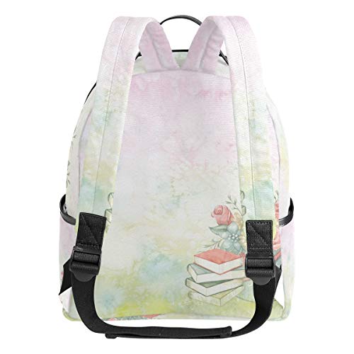 Mochila de jardín con plantilla de acuarela, para hombres y mujeres, mochila para la universidad, mochilas de viaje para adolescentes y adolescentes