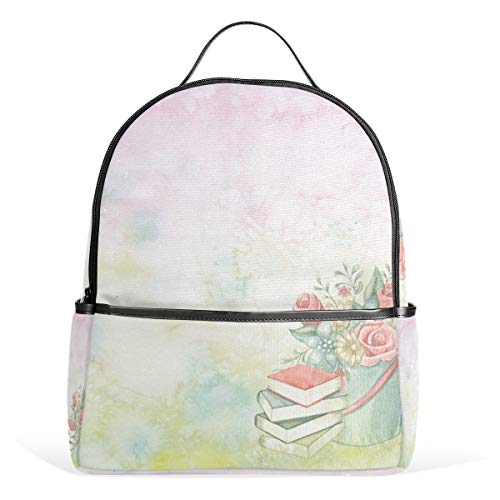 Mochila de jardín con plantilla de acuarela, para hombres y mujeres, mochila para la universidad, mochilas de viaje para adolescentes y adolescentes