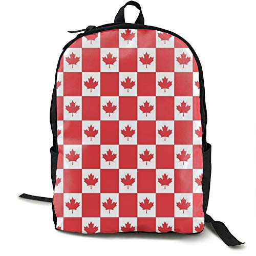 Mochila para niños, diseño de bandera de Petro-Canadá, color rojo