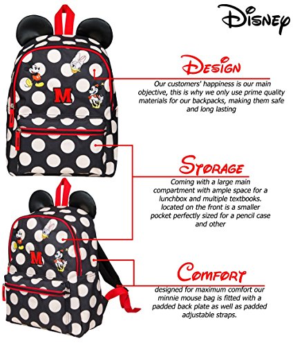 Mochilas Escolares Chica Minnie Mochila Mujer Disney Accesorios Escuela Trabajo Vacaciones