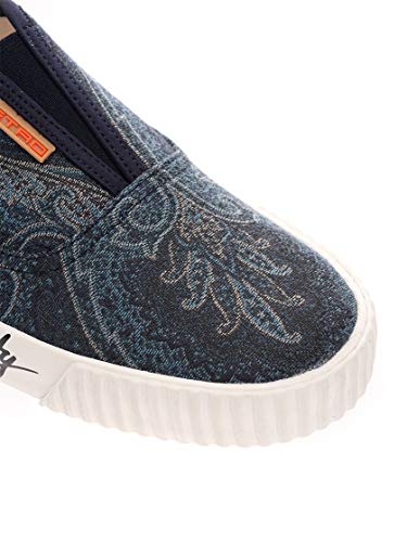 Moda Etro Hombre 1214136030200 Azul Algodon Zapatillas Slip-on | Primavera-Verano 20