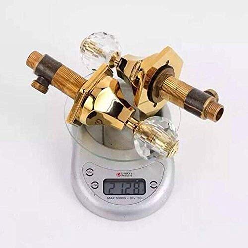 Moda Swan Cuarto de baño Grifo de lavabo Montado en la bañera Mezcladores Mezclador de laboratorio de oro Grifo de fregadero de tres agujeros caliente y frío generalizado