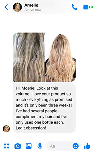 Moerie Ultimate Mineral Hair Growth Spray – For Longer, Thicker, Fuller Hair - with Biotin & Caffeine - Vegan Hair Products – Paraben Free – All Hair Types – Reverse Hair Loss