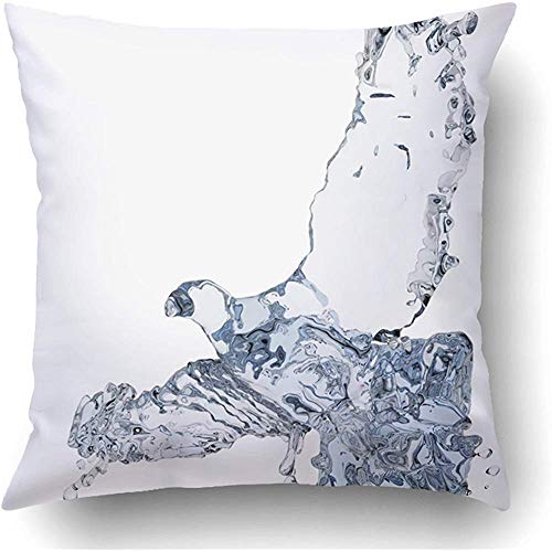 Moily Fayshow Fundas de Cojines Blanco Animal Paloma de Agua Hecho en gráficos 3D Hermosa Belleza Burbuja de pájaro Cool Dove Funda de Almohada de poliéster 45 X 45 cm