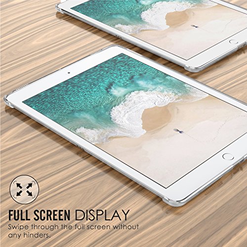 MoKo Funda para New iPad Air (3rd Generation) 10.5" 2019/iPad Pro 10.5 2017 - Ultra Delgado Trasera de Plástico Transparente Durable Smart Cover Parachoque - Blanco
