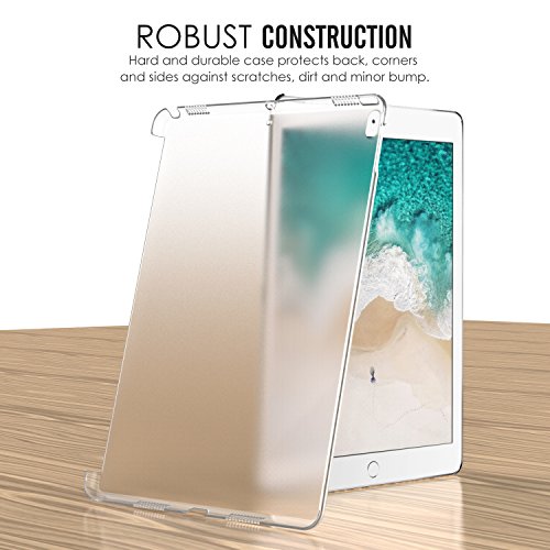 MoKo Funda para New iPad Air (3rd Generation) 10.5" 2019/iPad Pro 10.5 2017 - Ultra Delgado Trasera de Plástico Transparente Durable Smart Cover Parachoque - Blanco
