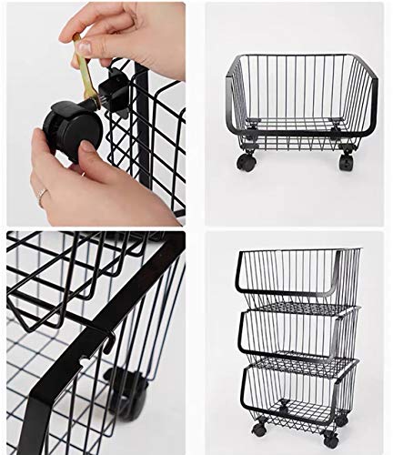 MOKY Nivel 2 Zapatero Negro del Organizador del almacenaje, Metal, Ahorro de Espacio de diseño, fácil de Montar, de múltiples Funciones de la Torre Estante, Robusta y Elegante