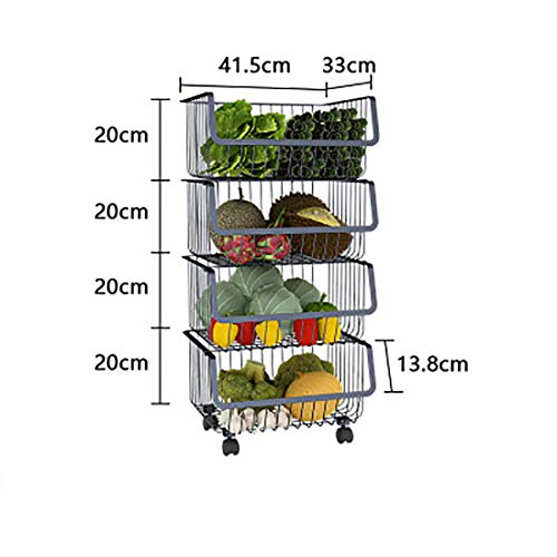 MOKY Nivel 4 Zapatero Negro del Organizador del almacenaje, Metal, Ahorro de Espacio de diseño, fácil de Montar, de múltiples Funciones de la Torre Estante, Robusta y Elegante