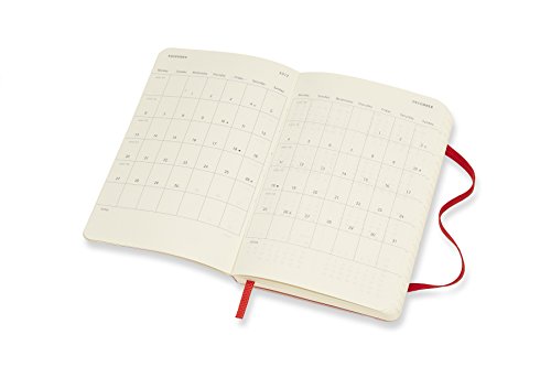 Moleskine DSF218WN2Y18 - Agenda semanal 2017-2018, 18 meses, tapa blanda, color rojo (AGENDAS 18 MOIS)