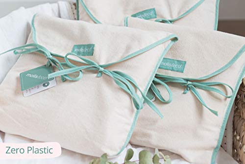 molis&co. Saco de dormir para bebé. Ideal para entretiempo e invierno. 6-18 Meses. 2.5 TOG. Súper suave y cálido. Estampado de Grey Leaf. Unisex. Muselina Premium acolchado.