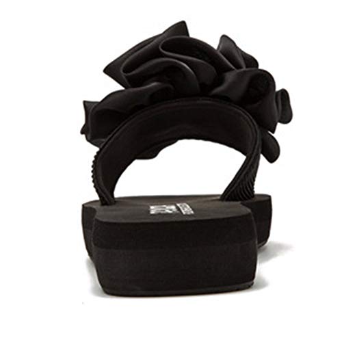 Momangel Pendiente De Verano 2019 con Chanclas Zapatillas Hechas A Mano Mujer Verano Nueva Plataforma De Vacaciones Junto Al Mar Salvaje Flores Zapatos De Playa 6# 40