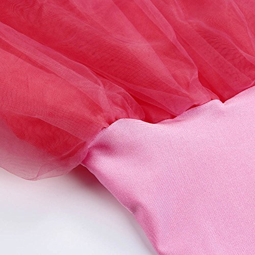 MOMOXI Faldas para Mujer,Falda Corta del diseño de la impresión de la Cintura Alta de Las Mujeres Ocasionales Retro tutú de Las Mujeres de Ballet de Danza Multi Capa de la Falda hinchada