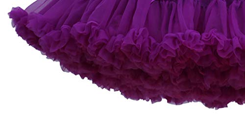 MOMOXI Faldas para Mujer,Falda Plisada tutú Adulto Mujer Falda Plisada Mini Mini Corto Elástica Plisada Básica Traje de la Danza de múltiples Capas de la Enagua de la Falda