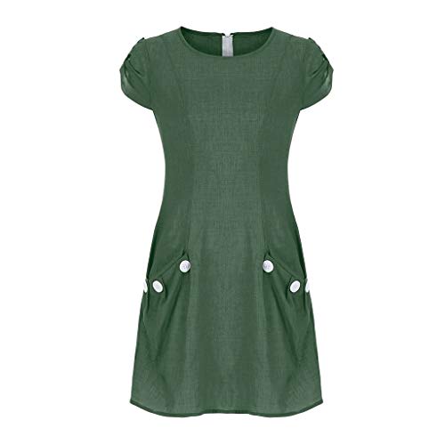 MOMOXI Vestido para Las Mujeres, Vestido de Fiesta por Encima de la Rodilla sin Mangas de la impresión Ocasional del Verano de Las Mujeres Vestido de Tirantes Vestido Casual Vestido de Citas Fiesta