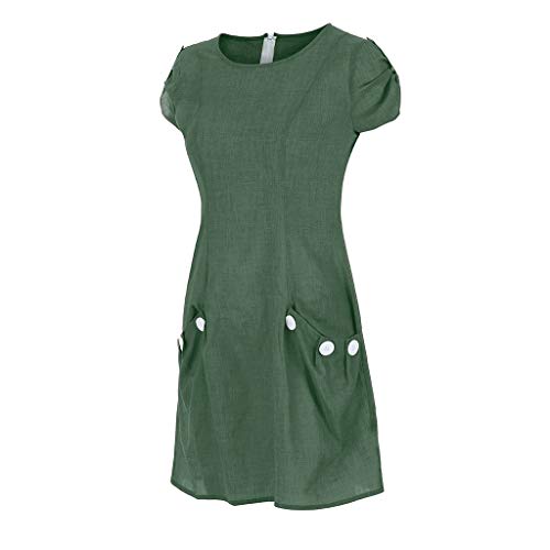 MOMOXI Vestido para Las Mujeres, Vestido de Fiesta por Encima de la Rodilla sin Mangas de la impresión Ocasional del Verano de Las Mujeres Vestido de Tirantes Vestido Casual Vestido de Citas Fiesta