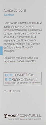 MON DECONATUR Aceite De Azahar Relajante 60 ml (M00215)