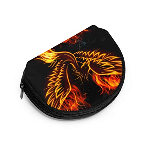 Monedero para niños Fénix asiático Pájaro de Fuego Monedero con Cremallera Monedero para niña con Cremallera Mini Bolsas de Maquillaje cosmético para Mujeres Niñas Regalos y Decoraciones para Fiestas
