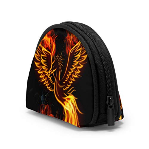 Monedero para niños Fénix asiático Pájaro de Fuego Monedero con Cremallera Monedero para niña con Cremallera Mini Bolsas de Maquillaje cosmético para Mujeres Niñas Regalos y Decoraciones para Fiestas