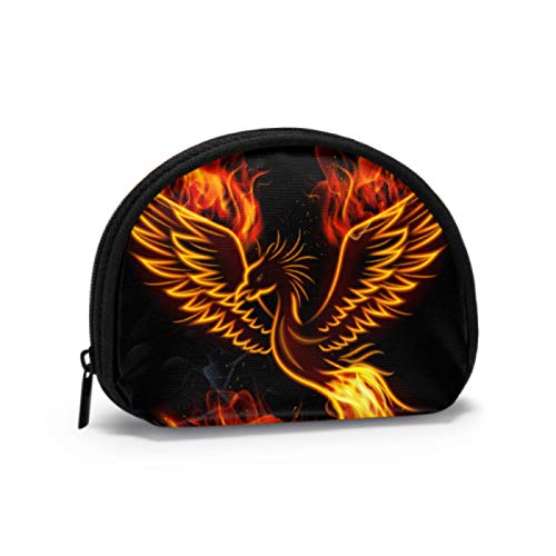 Monedero para niños Fénix asiático Pájaro de Fuego Monedero con Cremallera Monedero para niña con Cremallera Mini Bolsas de Maquillaje cosmético para Mujeres Niñas Regalos y Decoraciones para Fiestas