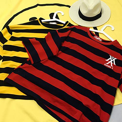 Monsta X KPOP T Shirt Monsta X Camiseta Moda Coreana Manga Corta HYUNGWON Jooheon WONHO IM Shownu NINHYUK KIHYUN T Shirt Hombre y Mujer Verano Corta Blusa