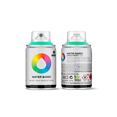 Montana Colors Pack Spray Water Based 6 Main Colors - Spray a Base de Agua, 100 ml, Set de 6 Piezas