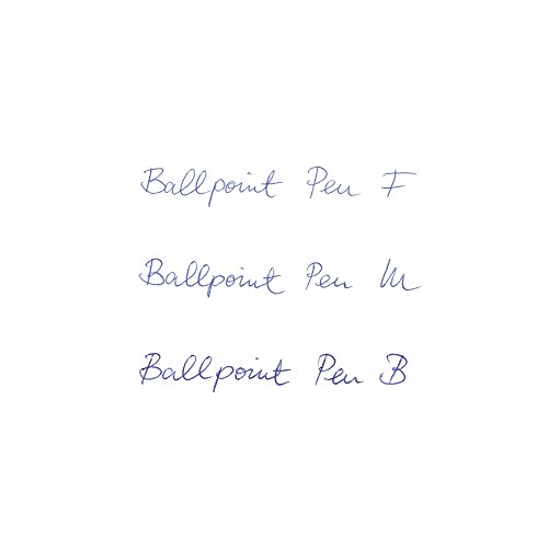 Montblanc 116191 Recambios de punta gruesa para esferógrafo – Recargas de alta calidad en color Mystery Black, 1 paquete x 2 Recambios