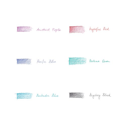 Montblanc 116193 Recambios para bolígrafo pequeños y para Meisterstück Mozart y Augmented Paper – Recargas de esferógrafo, 1 paquete x 3 Recambios Mystery Black, Medio